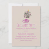 kerstfeestdromen met kerstboomwortel kaart (Voorkant)