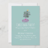 kerstfeestdromen met kerstboomwortel kaart (Voorkant)