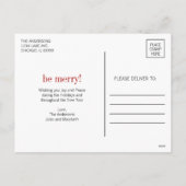 kerstfeestelijke definitie feestdagenkaart (Achterkant)