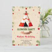 kerstfeestelijke feestelijke uitnodiging (Staand voorkant)