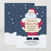 Kerstfeestelijke kerstfeestelijke uitnodiging (Voorkant / Achterkant)