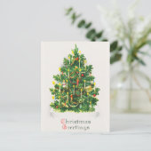 kerstfeestelijke kerstfeestjes feestdagenkaart (Staand voorkant)