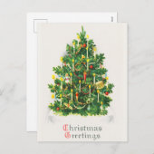 kerstfeestelijke kerstfeestjes feestdagenkaart (Voorkant / Achterkant)