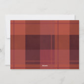 Kerstfeestelijke Poinsettia Bos Waterverf Pijnboom Feestdagenkaart (Achterkant)