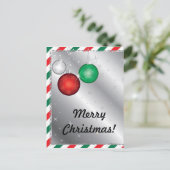 Kerstfeestelijke uitnodiging (Staand voorkant)