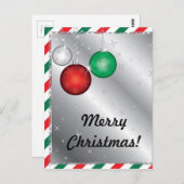 Kerstfeestelijke uitnodiging (Voorkant / Achterkant)