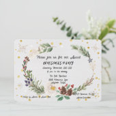 kerstfeestelijke Waterverf Aankondiging (Staand voorkant)