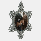 kerstfeestesnowflake tin sneeuwvlok ornament (Links)