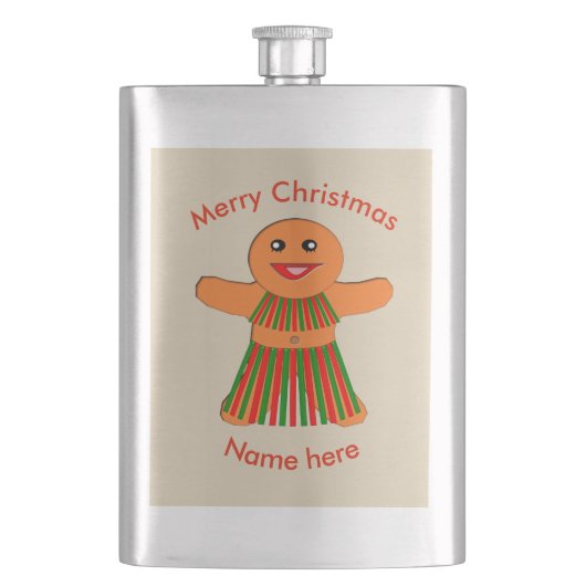 kerstfeestfeestvrouw flacon (Voorkant)