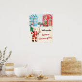 kerstfeestgebaar kerstcadeautje poster (Keuken)