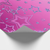 Kerstfeestgradiënt glitter shine confetti cadeaupapier (Hoek)