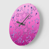 Kerstfeestgradiënt glitter shine confetti grote klok (Hoek)