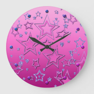 Kerstfeestgradiënt glitter shine confetti grote klok