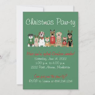 Kerstfeestje Hond Lelijke Feest Trui Rood Groen Kaart