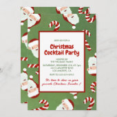 Kerstfeestje Santa Barley Sugar Kaart (Voorkant / Achterkant)