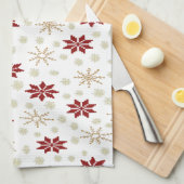 kerstfeestje theedoek (Quarter Fold)