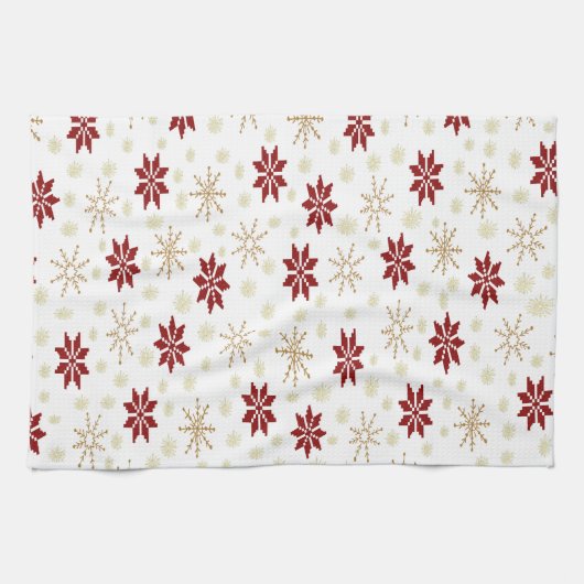 kerstfeestje theedoek (Horizontaal)