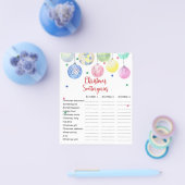 kerstfeestjes met gamekaart flyer (Enkel)