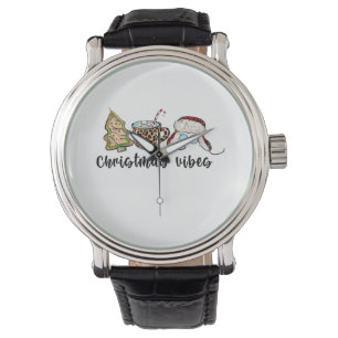 Kerstfeestjes met kerstcadeaus horloge