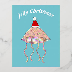 kerstfeestjes op maat folie feestdagen briefkaart