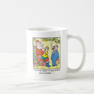 kerstfeestjes voor de Cartoon van de kerstman Koffiemok
