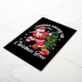 kerstfeestkaart folie uitnodiging (Gedraaid)