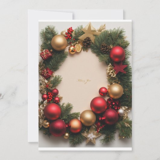 KERSTFEESTKAART KAART (Voorkant)