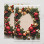 KERSTFEESTKAART KAART (Voorkant / Achterkant)