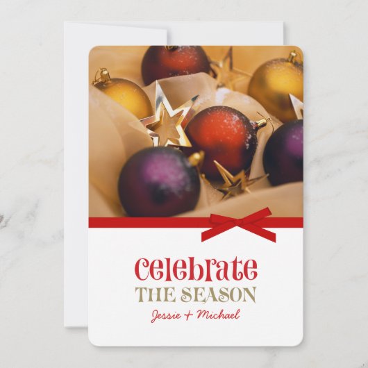 kerstfeestkaarten feestdagenkaart (Voorkant)