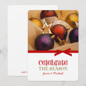 kerstfeestkaarten feestdagenkaart (Voorkant / Achterkant)