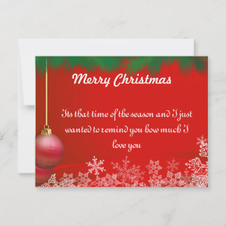 kerstfeestkaarten voor familie en vrienden briefkaart