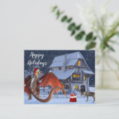 Kerstfeestkerstkerstkerstkerstkerstkerstkerstkerst Briefkaart (Staand voorkant)