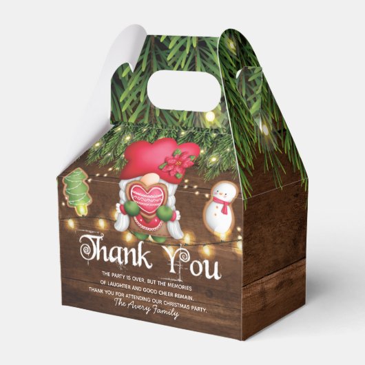 Kerstfeestkoekjes Decoralized Personalized Bedankdoosjes (Voorkant Zijde)