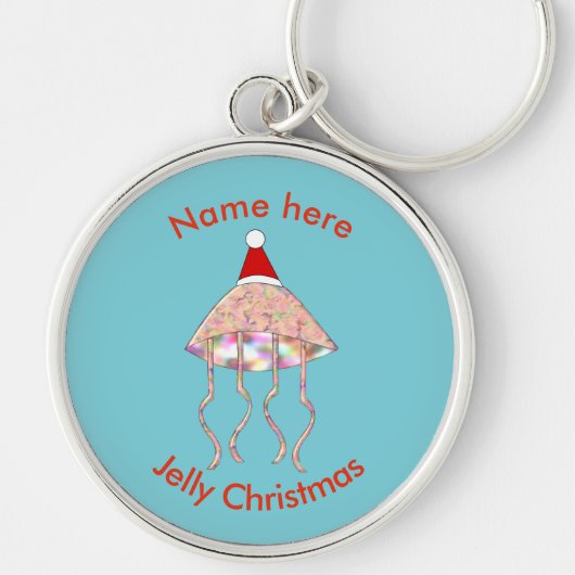 Kerstfeestkwal Aangepaste Sleutelhanger (Voorkant)