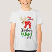 kerstfeestmaal in het Shirt van Pajama (Voorkant)