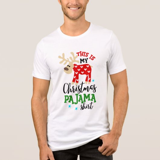 kerstfeestmaal in het Shirt van Pajama (Voorkant)