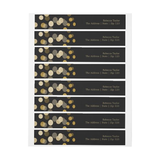 kerstfeestmaal omwikkelbaar adreslabel (Vel)