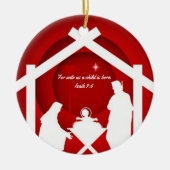 kerstfeestmaal Ornament Bijbelbijbel (Voorkant)