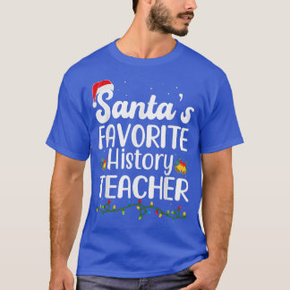 Kerstfeestmaal Pa, leraar favoriete geschiedenis v T-shirt