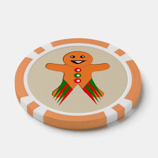 kerstfeestman poker chips (Enkel)