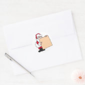 Kerstfeestnaam Sinterklaas Ronde Sticker (Envelop)