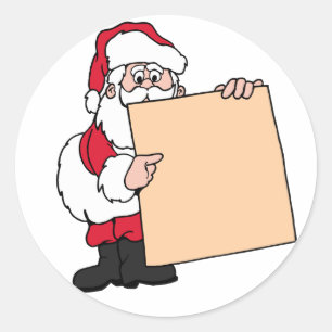 Kerstfeestnaam Sinterklaas Ronde Sticker