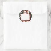 Kerstfeestnaam Sinterklaas Ronde Sticker (Tas)