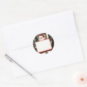 Kerstfeestnaam Sinterklaas Ronde Sticker (Envelop)