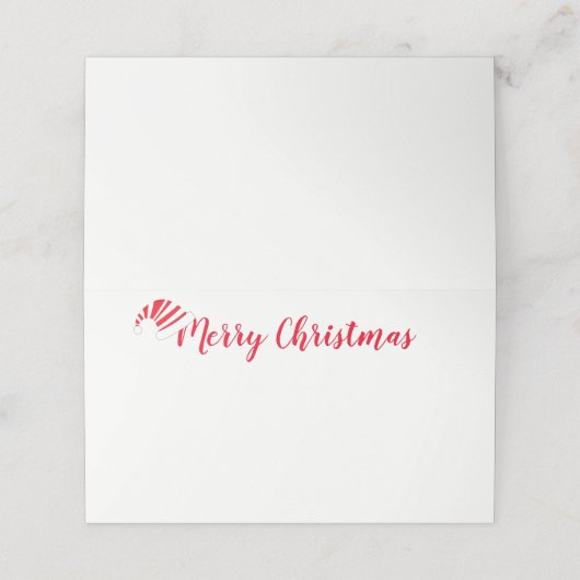 kerstfeestnummer (Buitenkant ongevouwen)