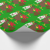 kerstfeestrooster cadeaupapier (Hoek)