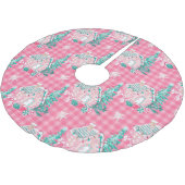 kerstfeestroze koekjes kerstboom rok (Gekanteld)