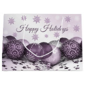 kerstfeestroze Paarse sierschilfers Groot Cadeauzakje