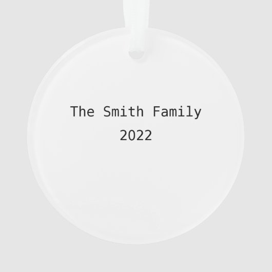 kerstfeestscène Acrylversiering Ornament (achterkant)