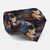 Kerstfeestseizoen van de Corgi Stropdas (Opgerold)